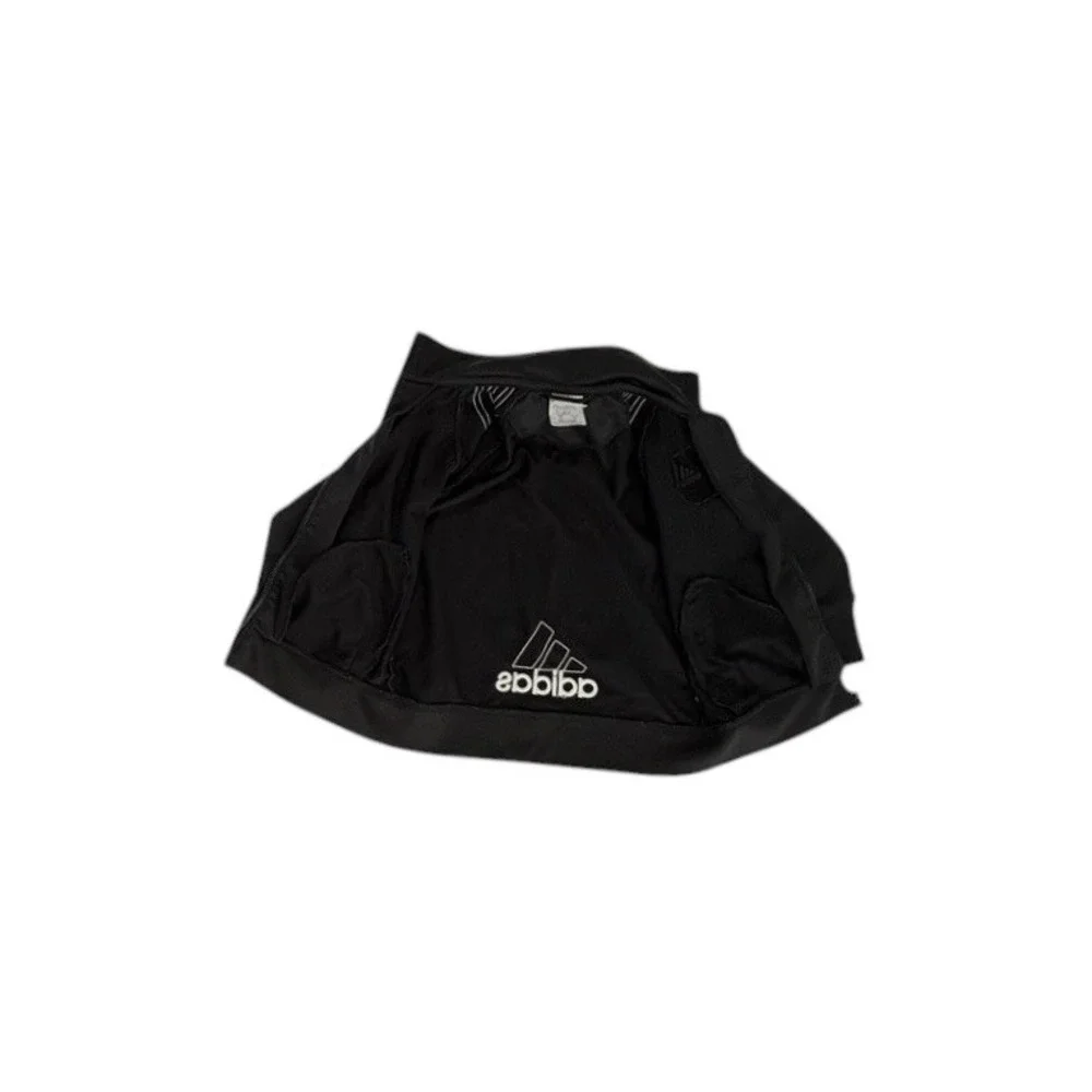 Adidas Boys 3 Stripe Black Track Pant‎ Suit Outfit 4 Kids Athletic Sportswear